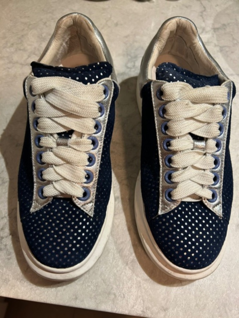 Hollie Watman faux suede platform sneakers